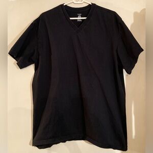 Calvin Klein Men's Black V-Neck Tee